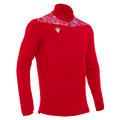 Tiber 1/4 Zip Top RED/WHT M Stilren treningsgenser - Unisex