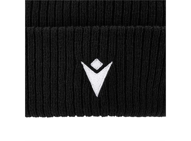 Zima Beanie BLK SR Ribbestrikket lue med oppkant 